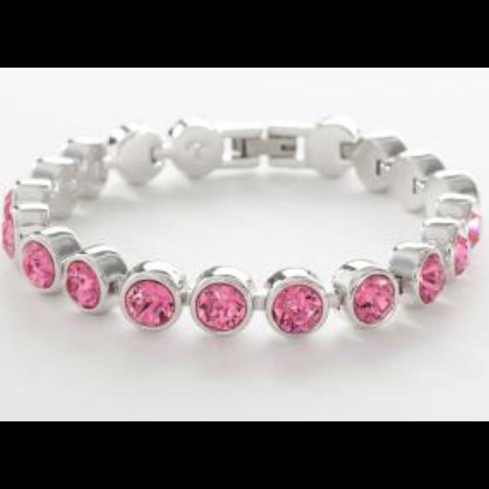 Touchstone Crystal by Swarovski ice bracelet Rose